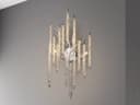 GLOBO LIGHTING LED Wandleuchte mit Kristall-Behang Dimmfunktion Bild 3