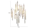 GLOBO LIGHTING LED Wandleuchte mit Kristall-Behang Dimmfunktion Bild 4