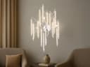 GLOBO LIGHTING LED Wandleuchte mit Kristall-Behang Dimmfunktion Bild 5