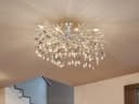 GLOBO LIGHTING LED Deckenleuchte 2-farbig 85cm Dimmfunktion Kristall Bild 5