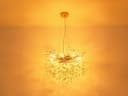 GLOBO LIGHTING LED Kronleuchter Kristall Gold Dimmbar 80cm Bild 5