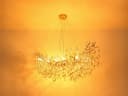GLOBO LIGHTING LED Kronleuchter 2-farbig 150cm Dimmfunktion Kristall Bild 5
