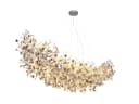 GLOBO LIGHTING LED Kronleuchter mit Kristall 2-farbig 150cm Dimmfunktion Bild 2