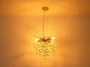 GLOBO LIGHTING LED Kronleuchter mit Kristall 2-farbig Ø 40cm, Dimmfunktion, LED wechselbar, Warmweiß Bild 5