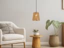 Reality Leuchten LED Pendelleuchte Papiergarn Boho Style Bild 1