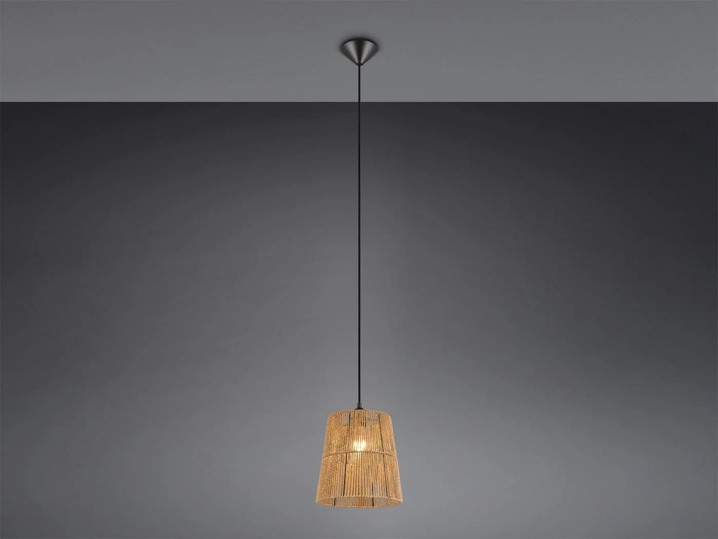 Reality Leuchten LED Pendelleuchte Papiergarn Boho Style - Bild 3