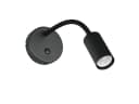 Reality Leuchten LED Leselampe Schwarz Schwanenhals dimmbar Bild 2