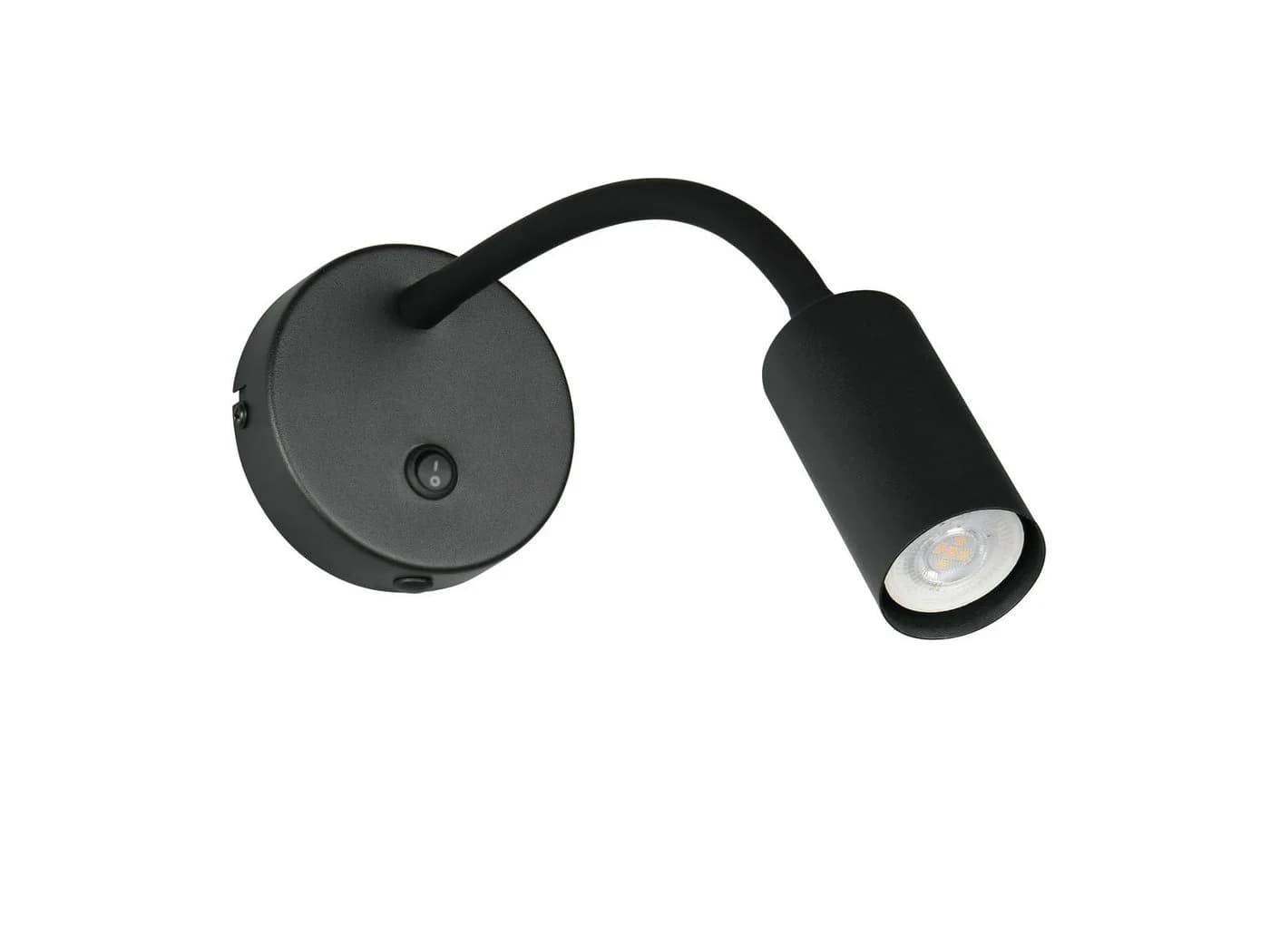 Reality Leuchten LED Leselampe Schwarz Schwanenhals dimmbar - Bild 2