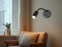 Reality Leuchten LED Leselampe Schwarz Schwanenhals dimmbar Bild 5
