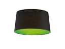 Trio Leuchten Lampenschirm Stoff E27 Konisch 41cm Schwarz Grün Bild 2
