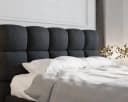 Homesy Polsterbett BLISS Schwarz Metallrahmen mit Lattenrost Bild 4