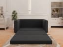 Homesy Schlafsofa Arelis 2-Sitzer mit Bettfunktion Grau Bild 1