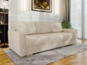 Homesy Schlafsofa ELMA mit Bettfunktion und Bettkasten Beige Bild 2