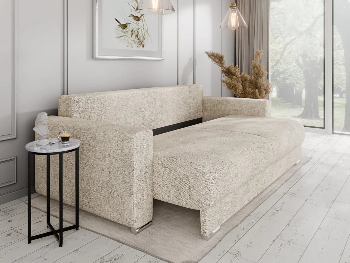 PANDA MÖBEL GmbH Schlafsofa CALMA 3-Sitzer Modernes Design - Bild 4