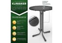 tillvex® Stehtisch klappbar Bistrotisch rund Partytisch Gartentisch Bild 1