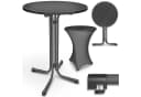 tillvex® Stehtisch klappbar Bistrotisch rund Partytisch Gartentisch Bild 2
