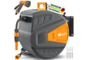 tillvex Schlauchtrommel mit Wandhalterung & Tragegriff Anthrazit/Orange Bild 2