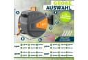 tillvex Schlauchtrommel mit Wandhalterung & Tragegriff Anthrazit/Orange Bild 3