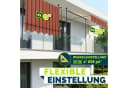 tillvex Klemmmarkise mit Handkurbel Orange/Beige Bild 1