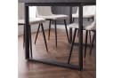 B&D home Esstisch LARS, ausziehbar, Metallgestell Schwarz/Weiß Bild 5