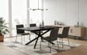 B&D home Esstisch LARS ausziehbar Schwarz/Weiss Industrial Bild 2