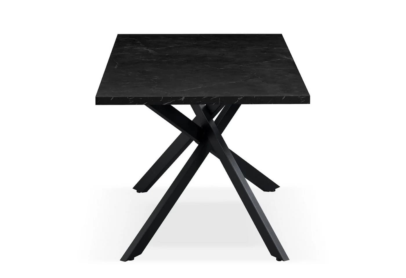 B&D home Esstisch LARS ausziehbar Schwarz/Weiss Industrial - Bild 3