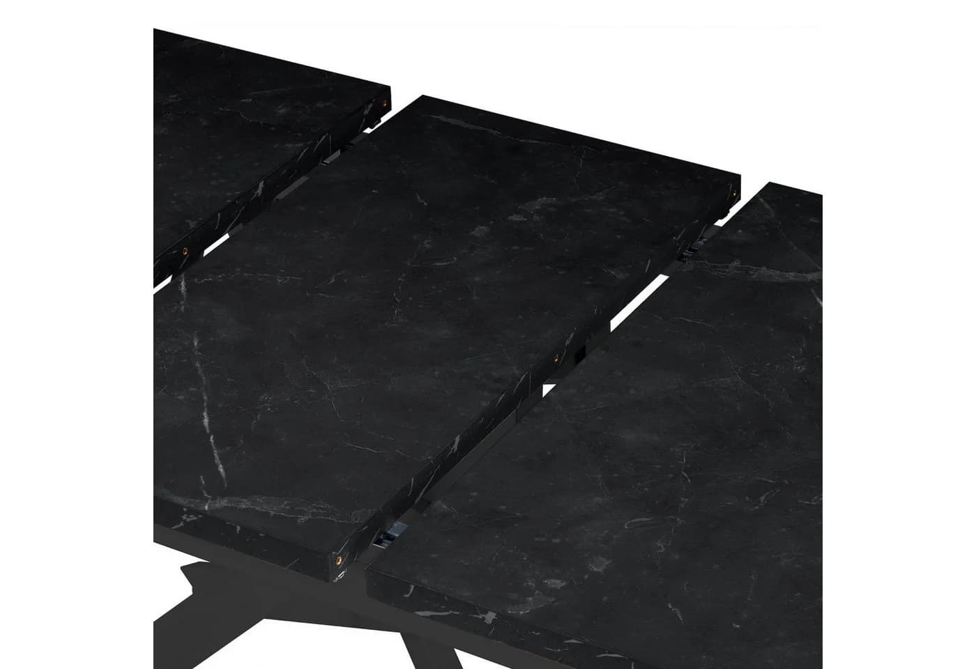 B&D home Esstisch LARS ausziehbar Schwarz/Weiss Industrial - Bild 4