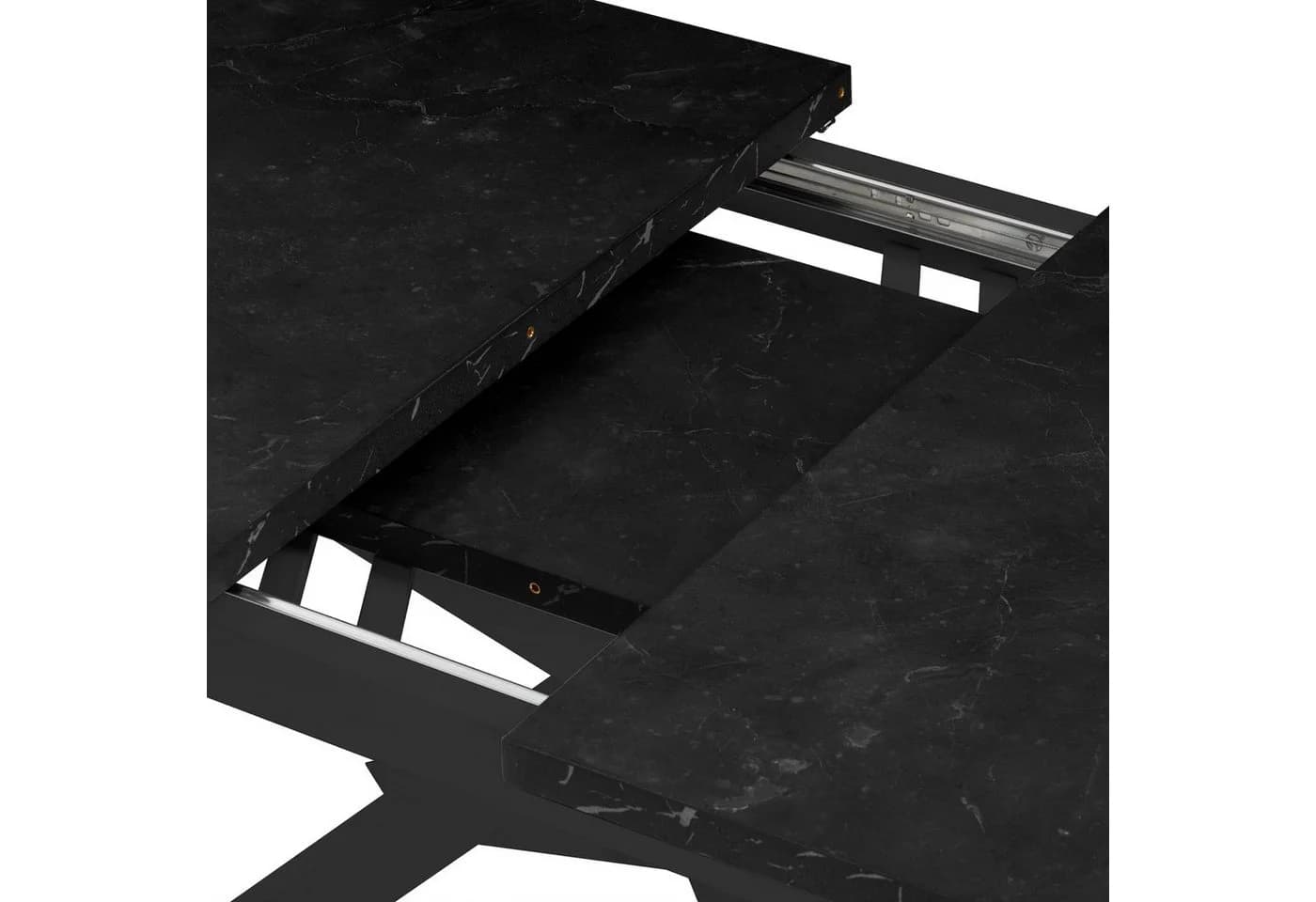 B&D home Esstisch LARS ausziehbar Schwarz/Weiss Industrial - Bild 5