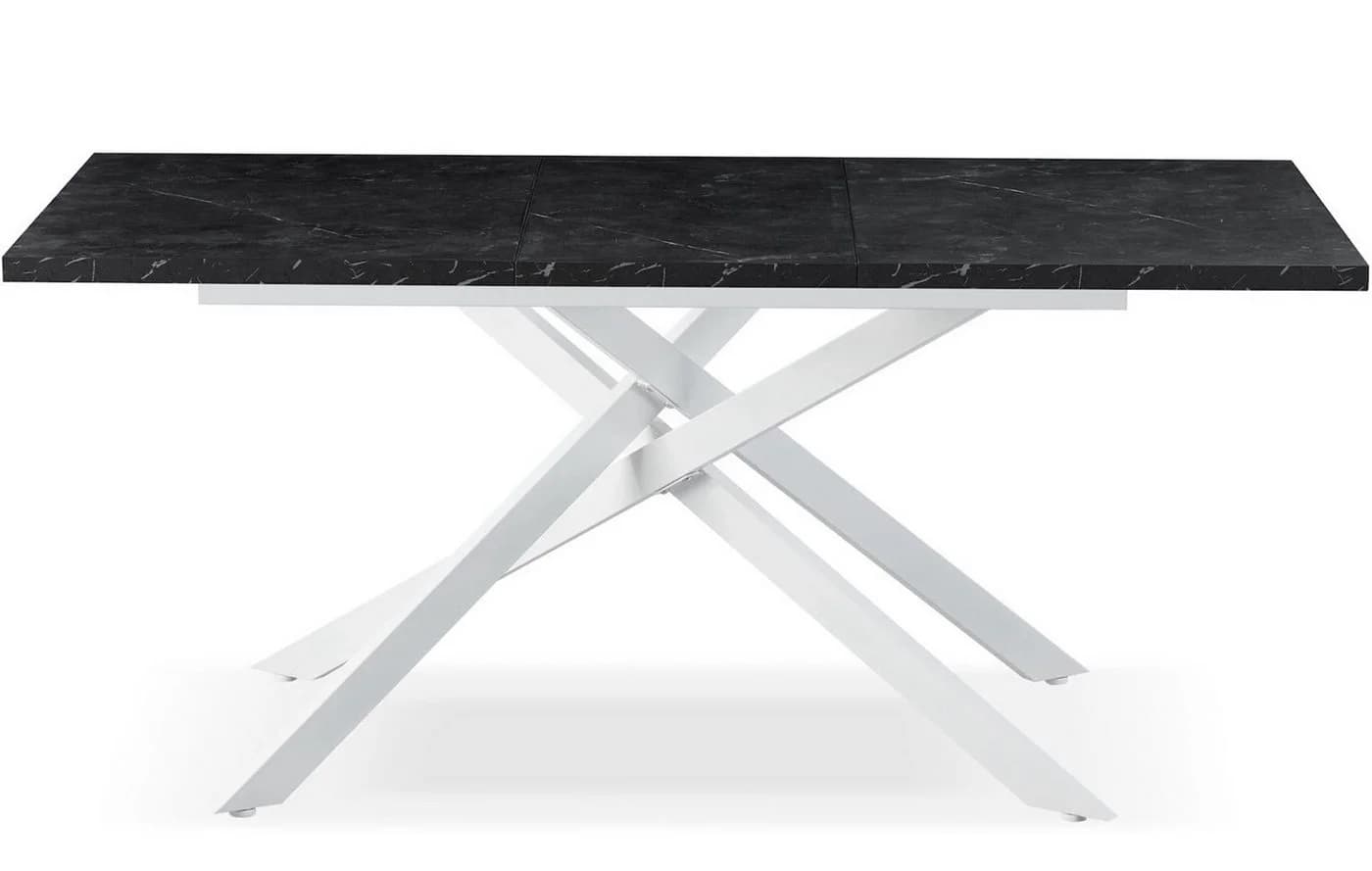 B&D home Esstisch LARS ausziehbar 120-160cm Metallgestell