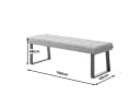 B&D home Essbank SIGFRID gepolstert Metallgestell Bild 5