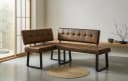 B&D home Eckbank AKA Braun Industrial Style gepolstert Bild 2