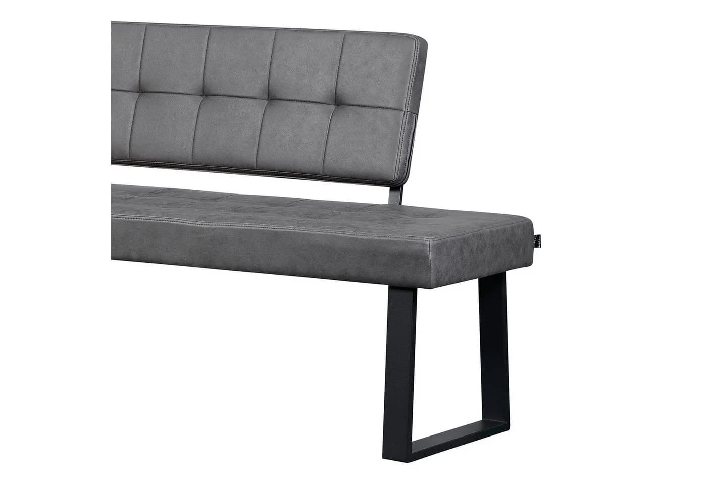 B&D home Eckbank AKA Grau Industrial Style gepolstert - Bild 5