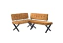 B&D home Eckbank EKA Industrial Style Gelb Gepolstert Bild 2
