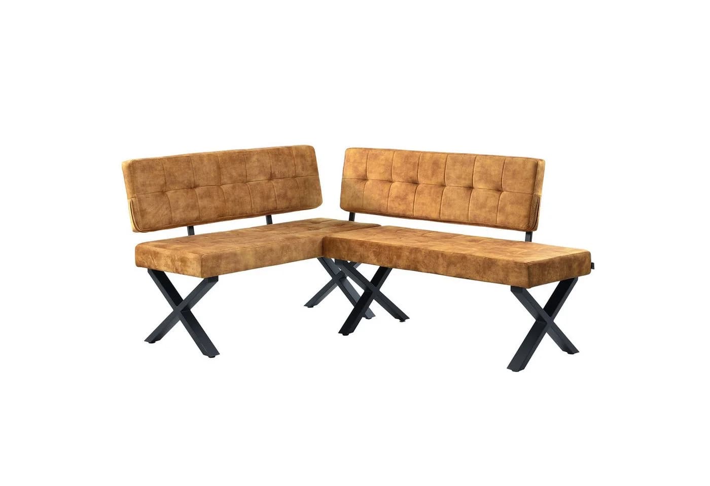 B&D home Eckbank EKA Industrial Style Gelb Gepolstert - Bild 2
