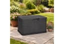 Mojawo Auflagenbox Kissenbox Sitzbank Anthrazit Kunststoff 170L Bild 1