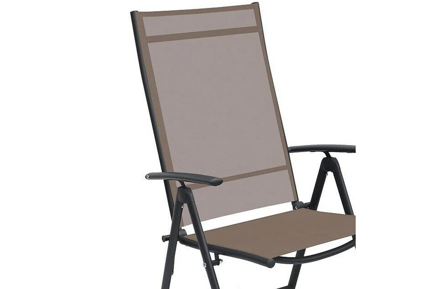 Mojawo Klappstuhl Hochlehner 7-fach verstellbar Gartenstuhl Anthrazit - Bild 3