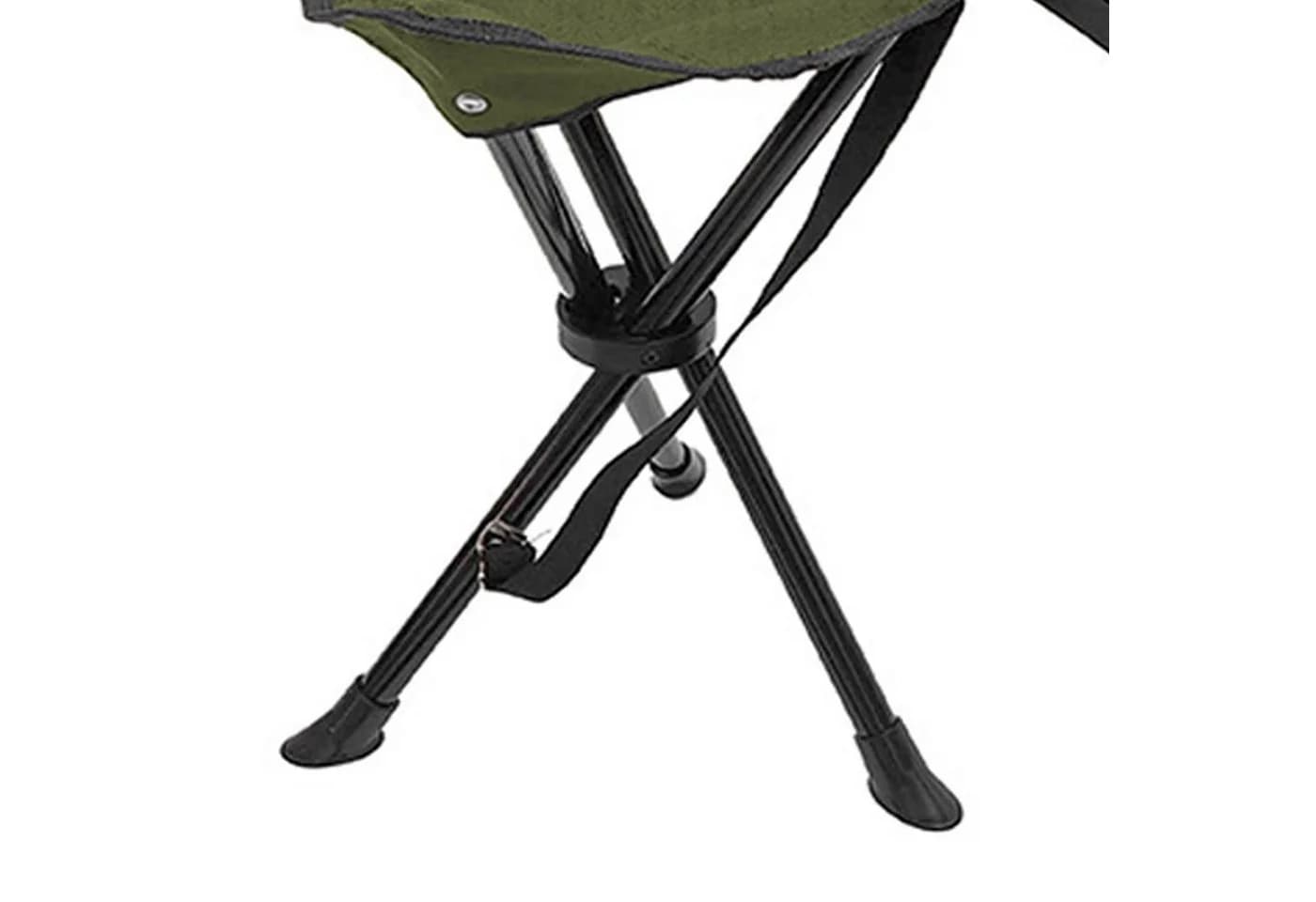 Mojawo Dreibeinhocker Campinghocker Anglerhocker mit Tragegurt Olivgrün - Bild 4