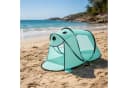 Mojawo Pop-Up Strandzelt Kinder Türkis UV 50+ Drachen Design Bild 1