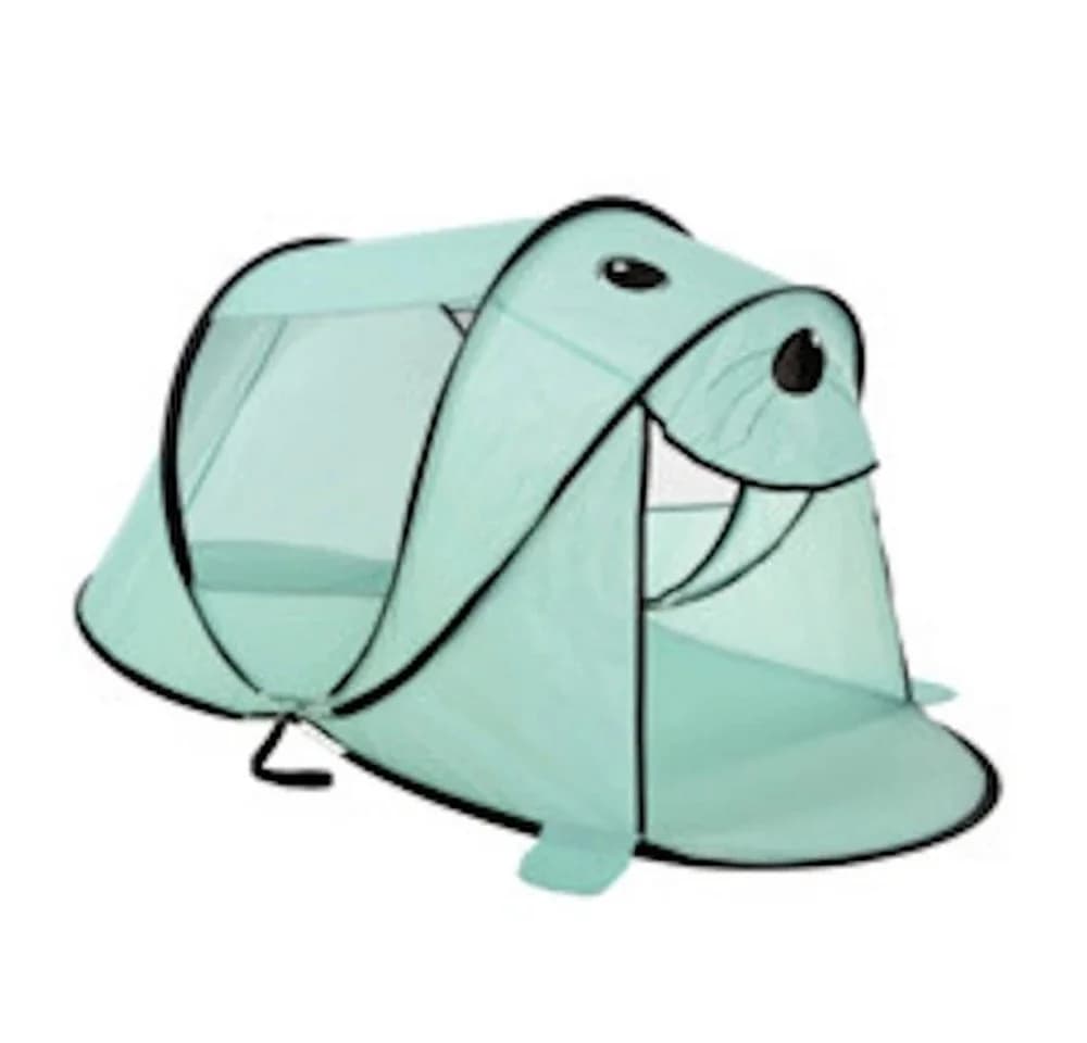 Mojawo Pop-Up Strandzelt Kinder Türkis UV 50+ Drachen Design - Bild 3