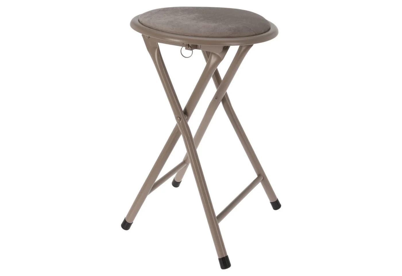 Mojawo Klapphocker Beige Samt Sitzfläche - Bild 2