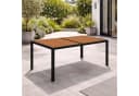 Mojawo Küchentisch Gartentisch Holzoptik 150x80 cm Bild 1