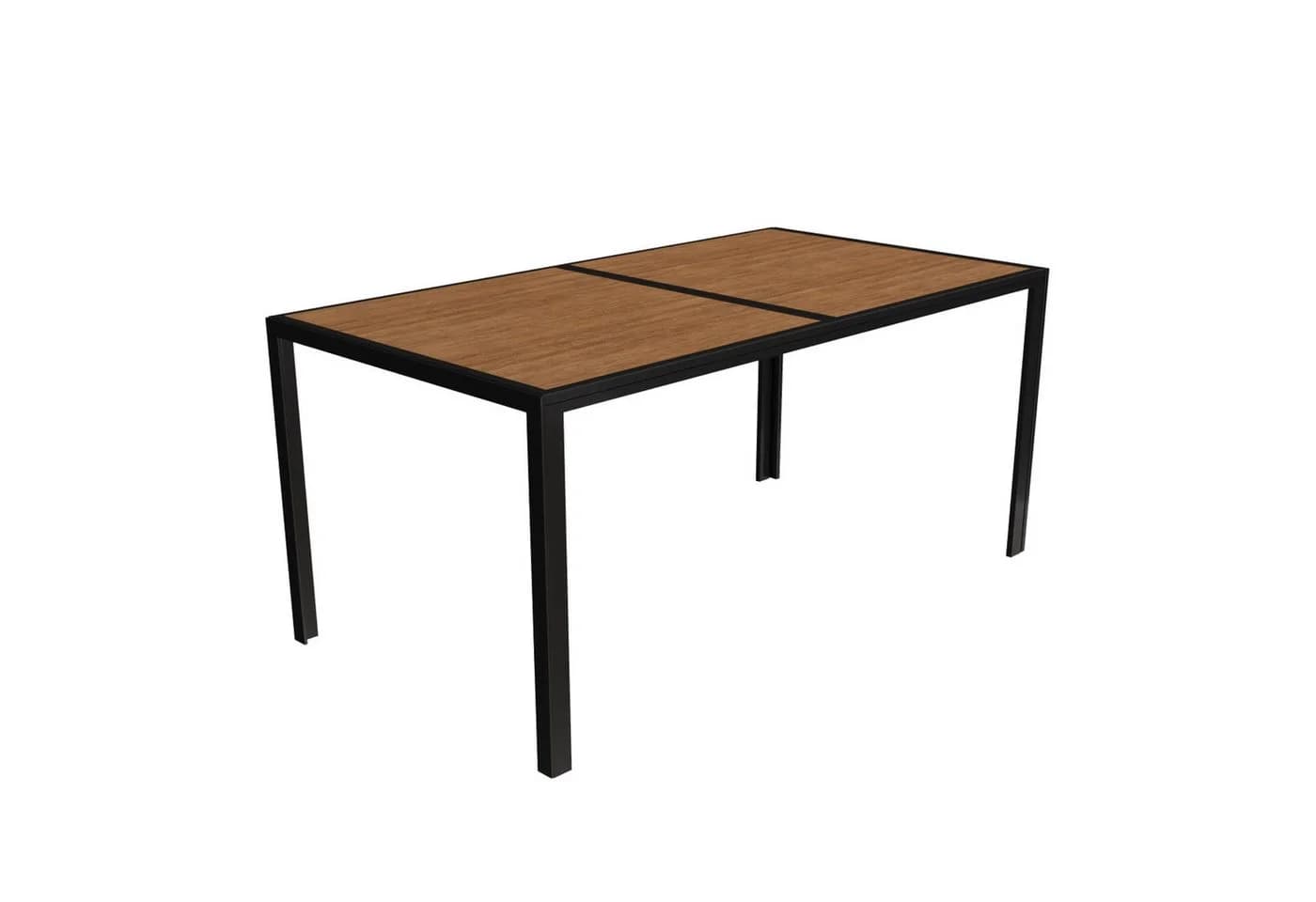 Mojawo Küchentisch Gartentisch Holzoptik 150x80 cm - Bild 2