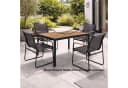 Mojawo Küchentisch Gartentisch Holzoptik 150x80 cm Bild 3