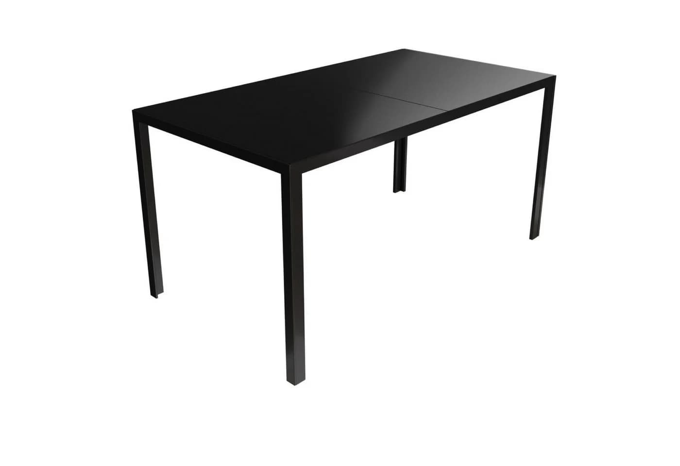 Mojawo Glastisch Schwarz 150x80 cm Garten Esstisch Outdoor - Bild 2