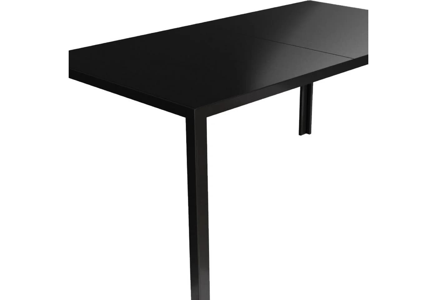 Mojawo Glastisch Schwarz 150x80 cm Garten Esstisch Outdoor - Bild 3