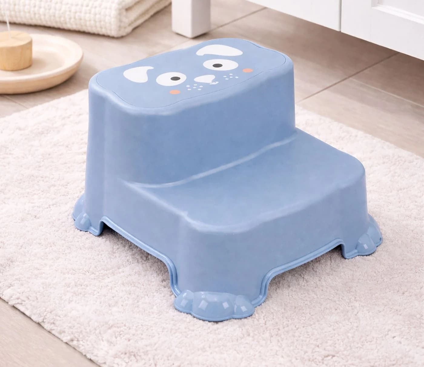 Mojawo Kinder Tritthocker Blau Rutschfest - Bild 3