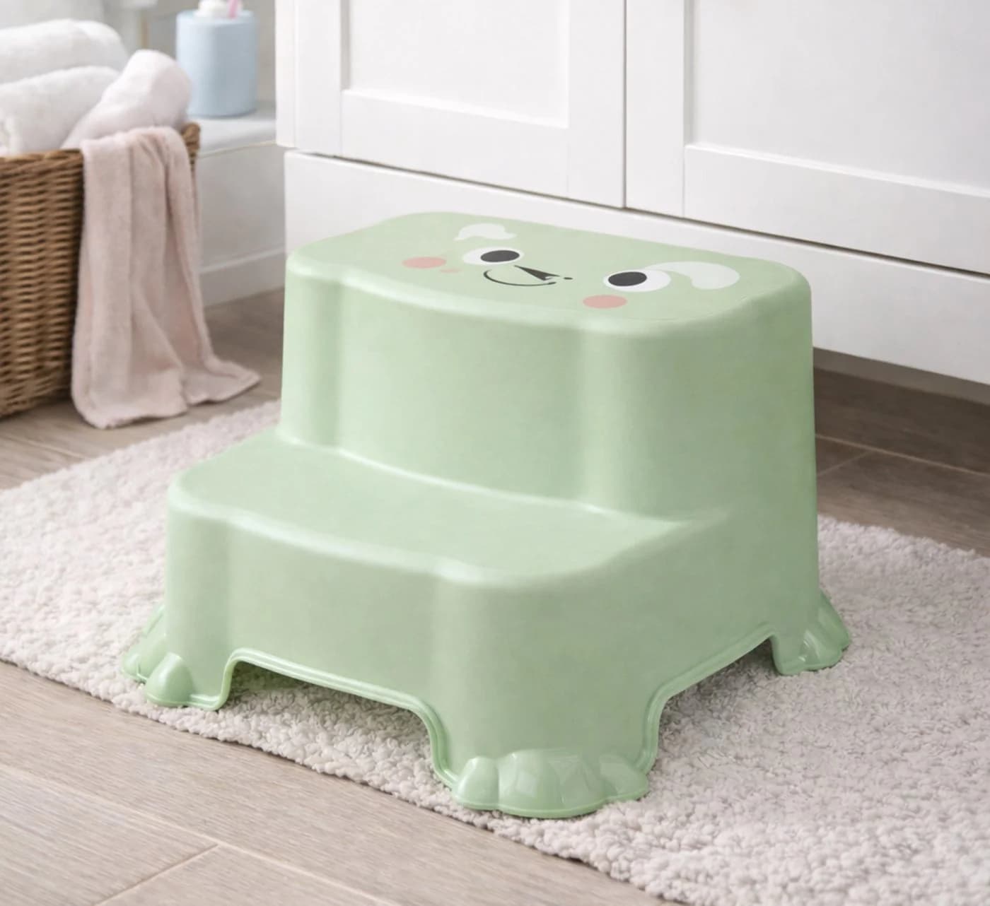 Mojawo Kinder Tritthocker Grün Kunststoff - Bild 3