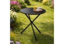 Mojawo Bistrotisch Schwarz Stahl Rund Outdoor Bild 3
