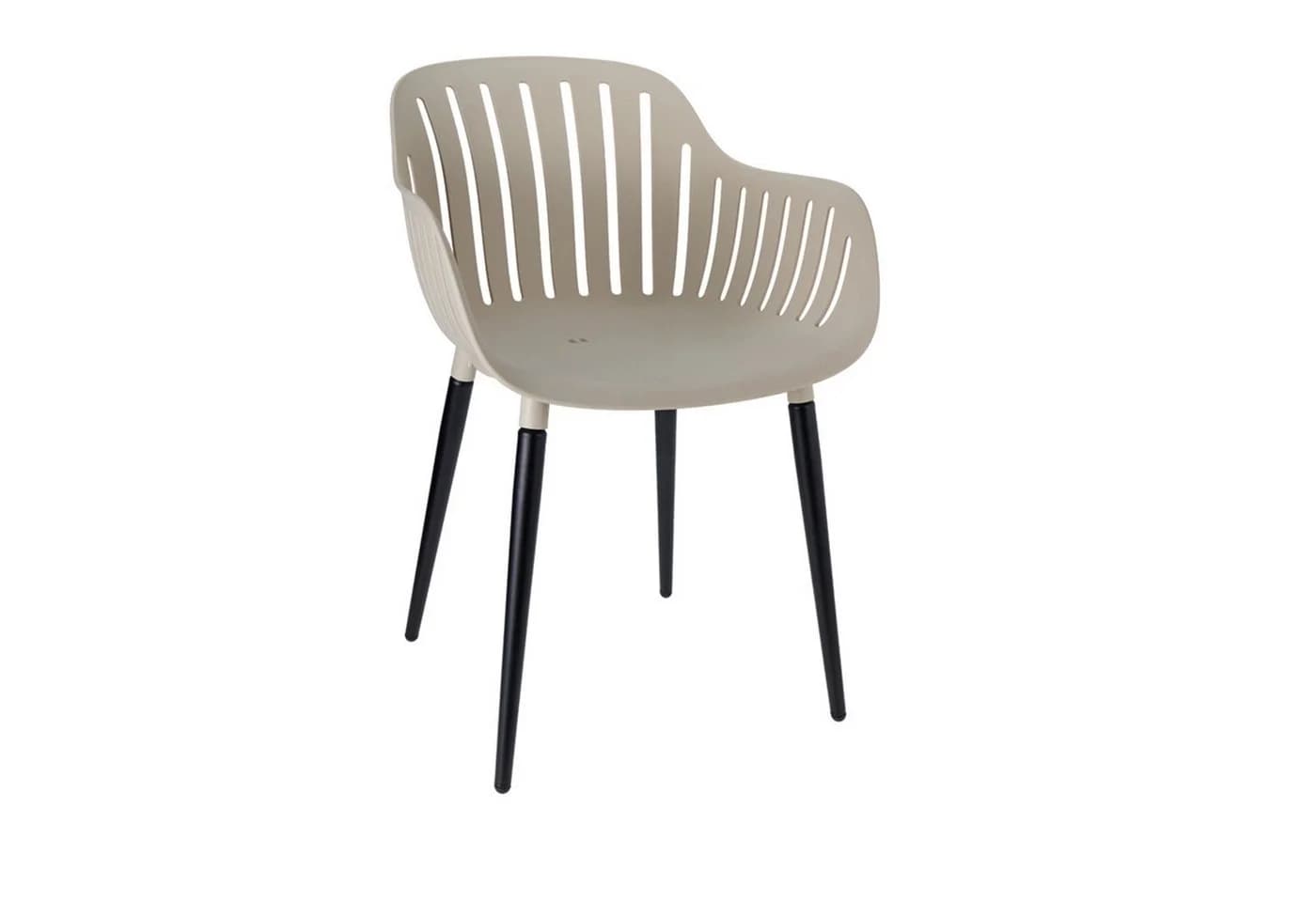 Mojawo Bistrogarnitur 3-tlg. Beige Kunststoff mit Tisch und 2 Stühlen - Bild 3