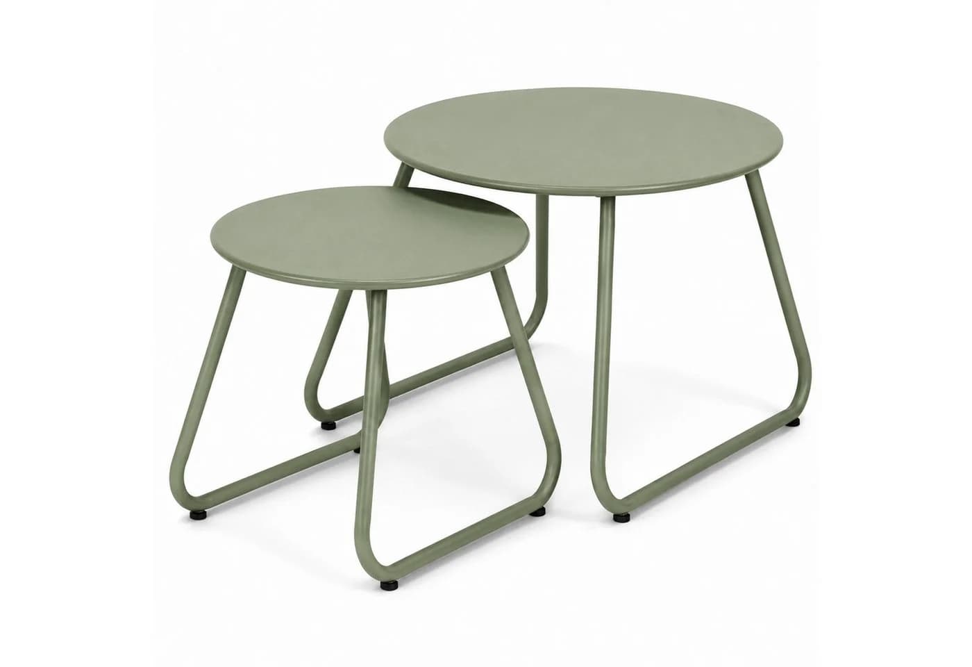 Mojawo Beistelltisch-Set 2-tlg. Grün Industrial Design - Bild 2